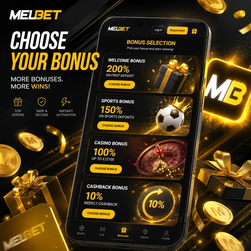 Melbet bonus selection