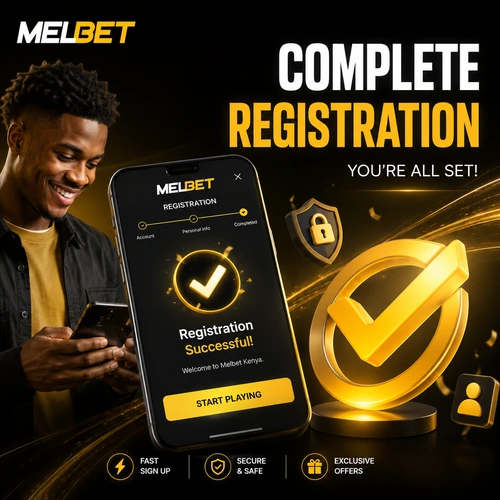 Completing Melbet registration
