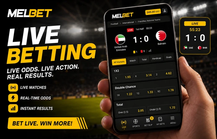 Melbet live betting